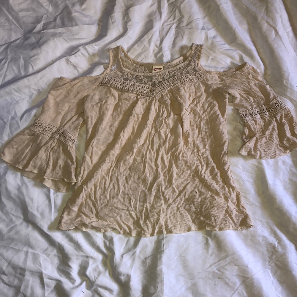 Laced long sleeve top